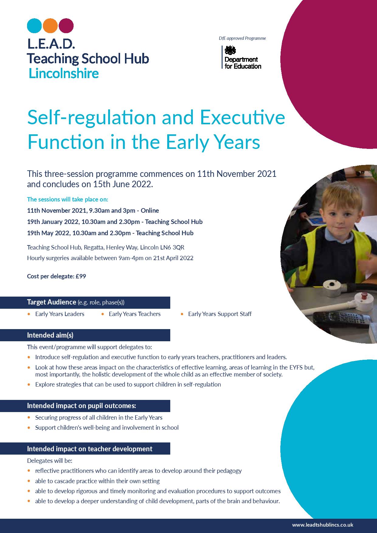 Early Years: Self Regulation and Executive Function | Bookitbee